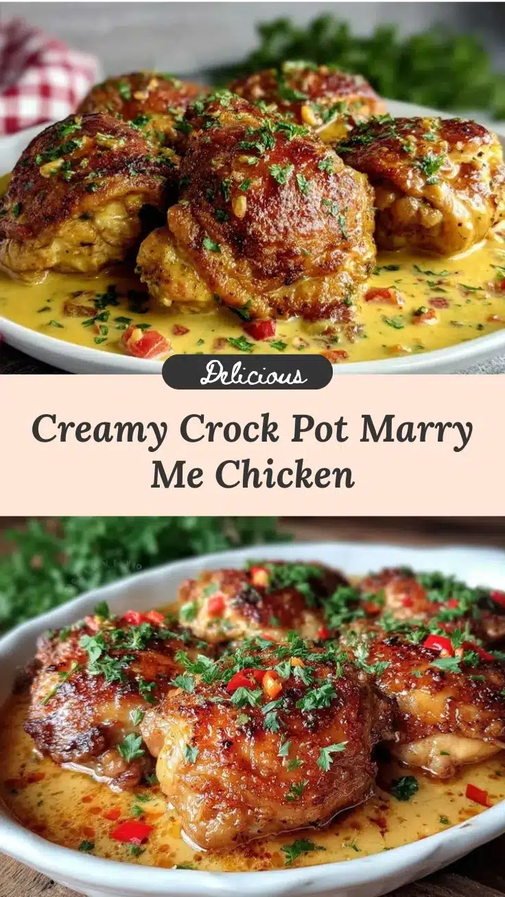 creamy crock pot marry me chicken recipe
