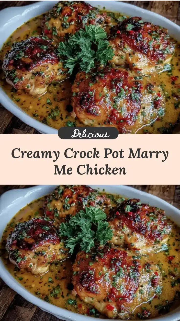 creamy crock pot marry me chicken recipe