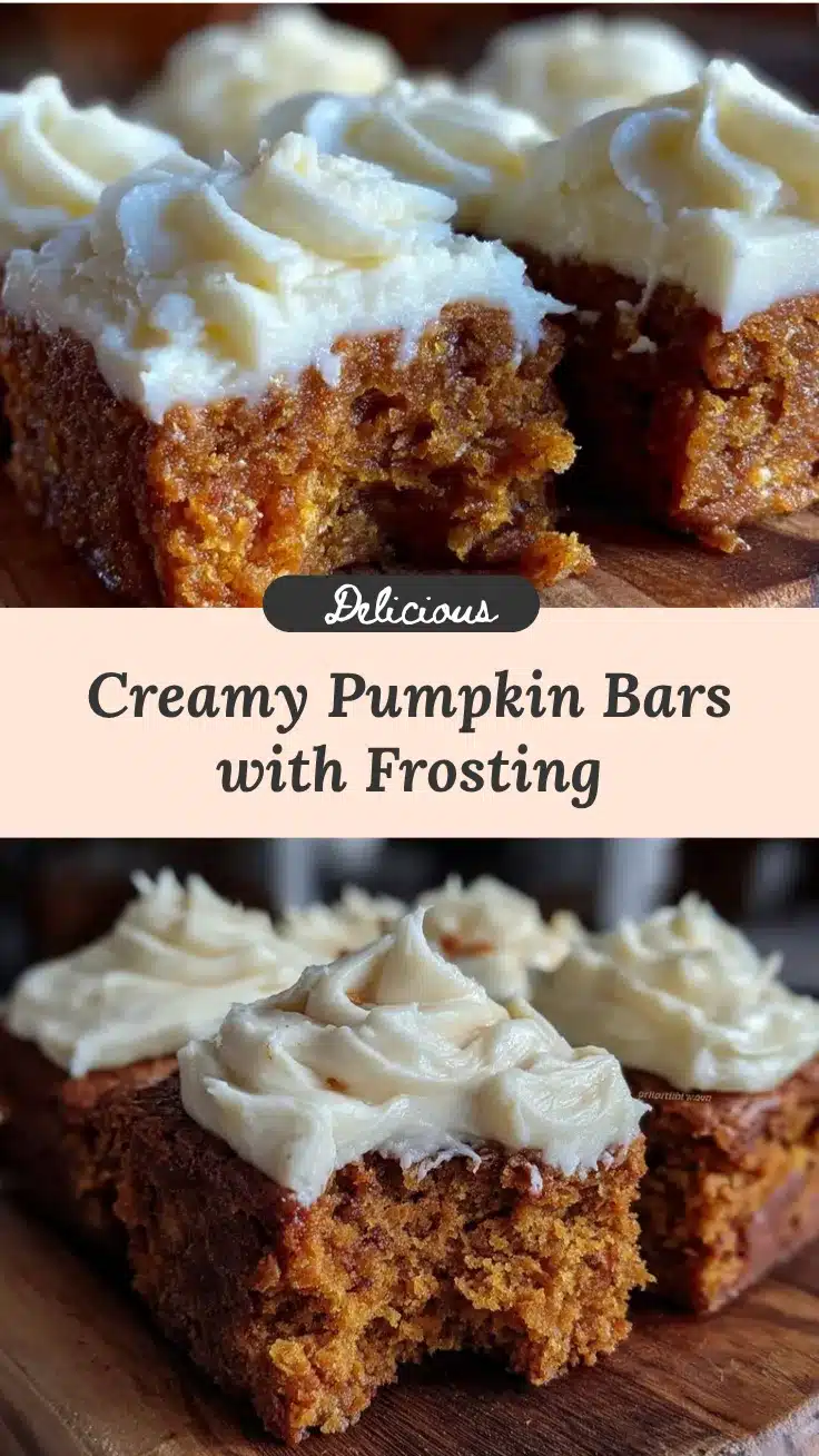 creamy pumpkin bars recipe