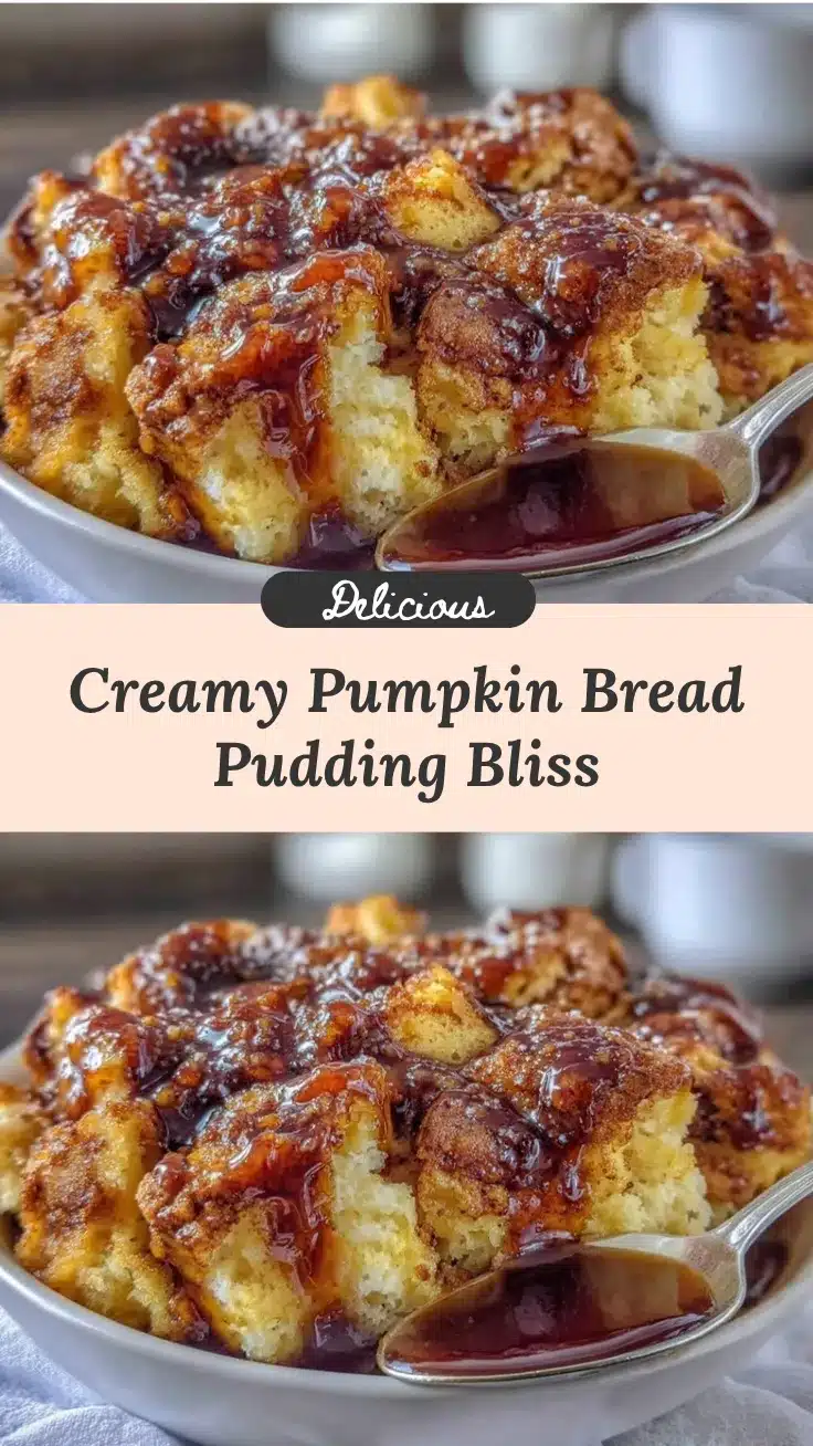 creamy pumpkin bread pudding recipe