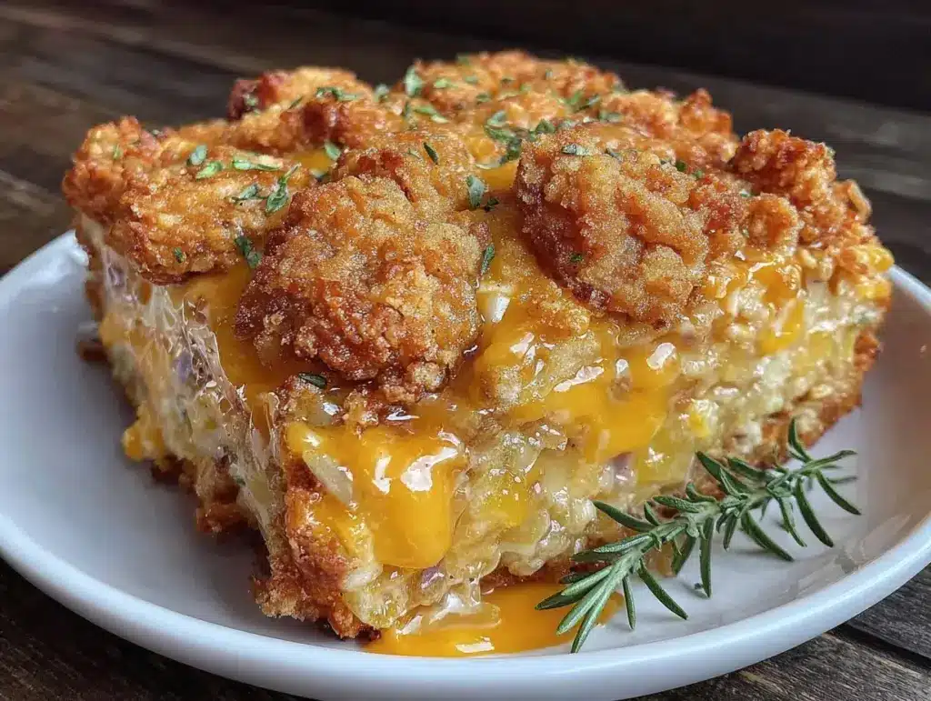 creamy squash casserole - featured image