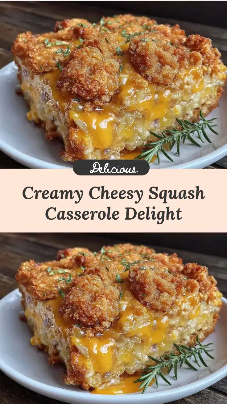 creamy squash casserole recipe