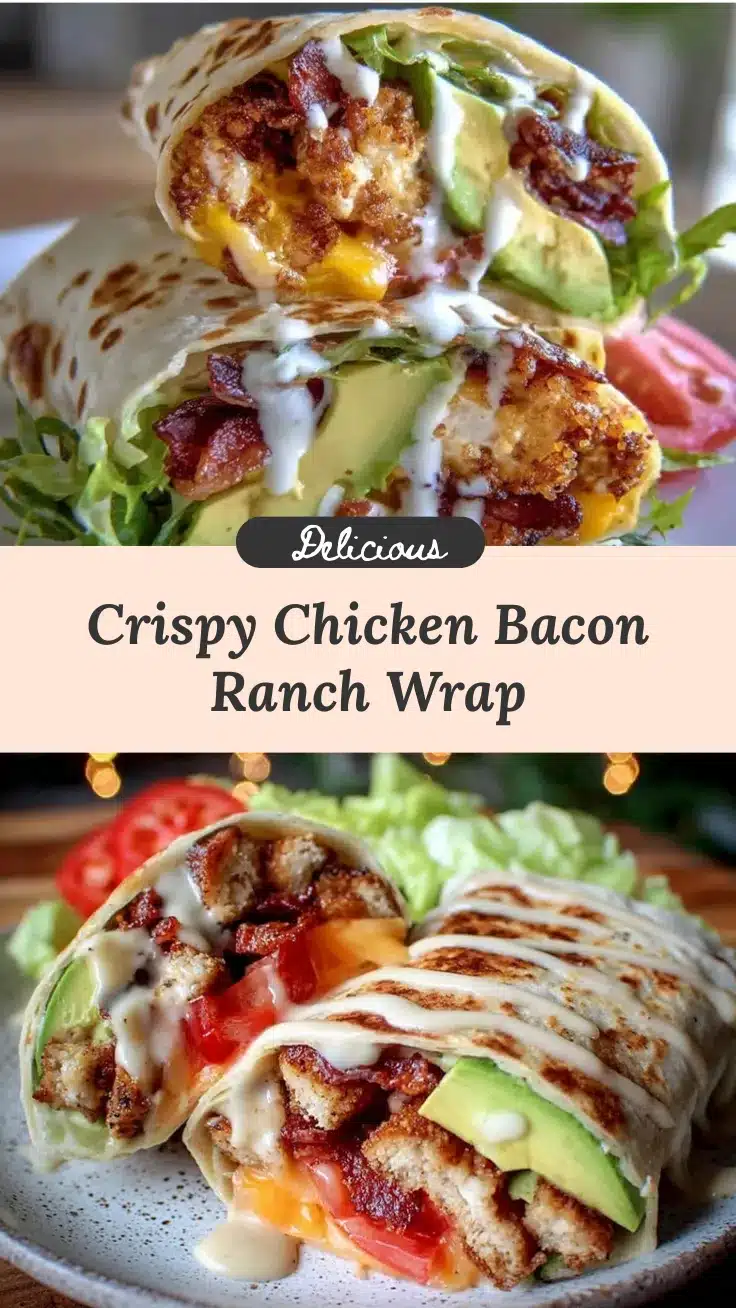 crispy chicken bacon ranch wrap recipe
