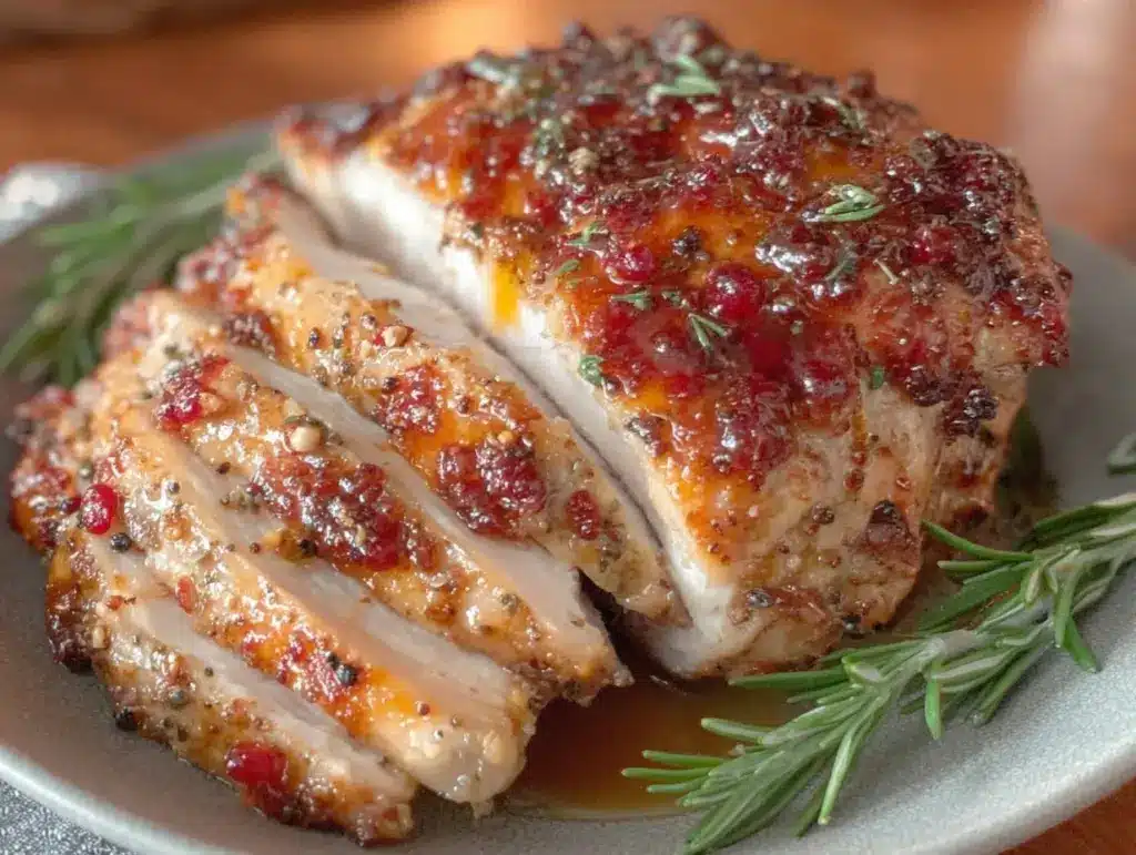 crispy crock pot turkey breast roast - featured image
