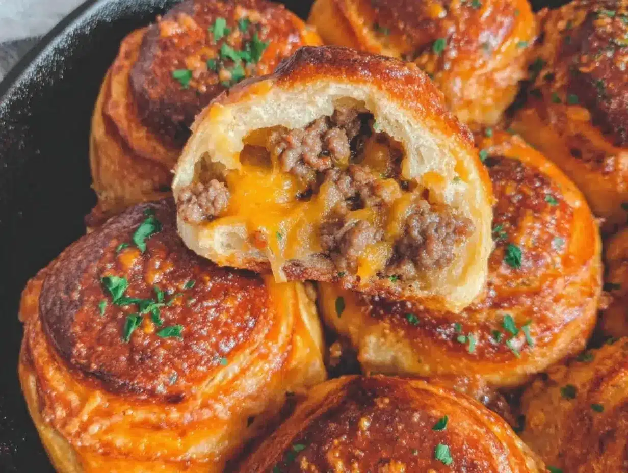 crispy garlic parmesan cheeseburger bombs preparation steps
