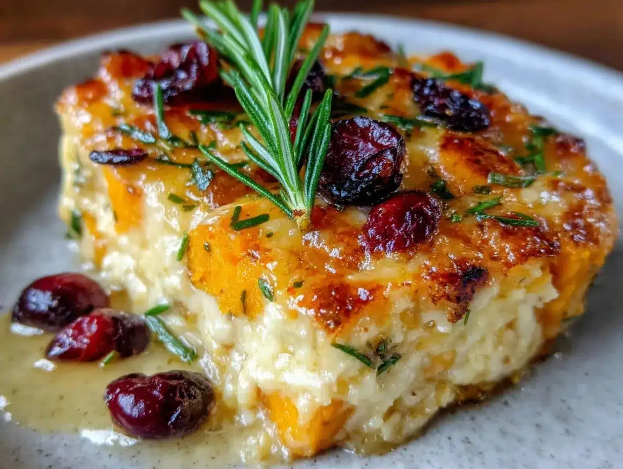 crispy sweet potato cranberry gratin preparation steps