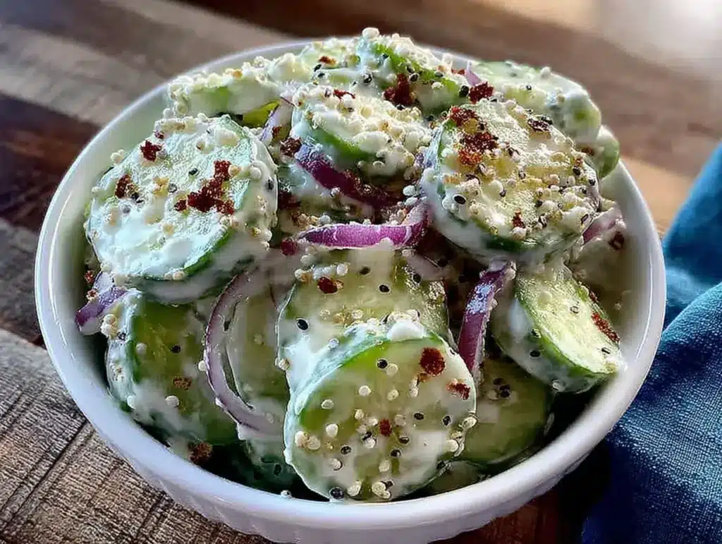 Crunchy Cucumber Everything Bagel Salad - featured image