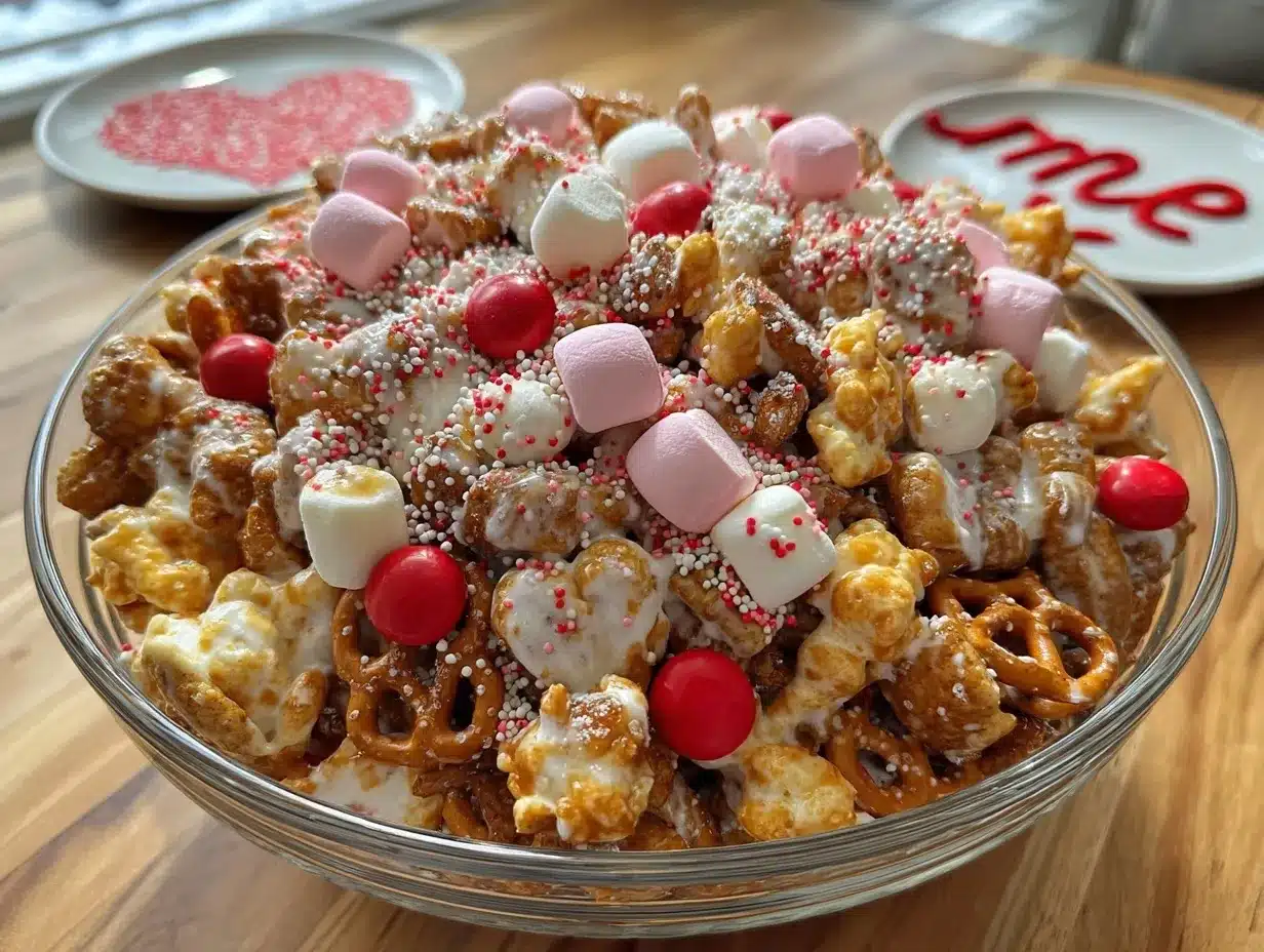 Cupid Crunch Trail Mix preparation steps
