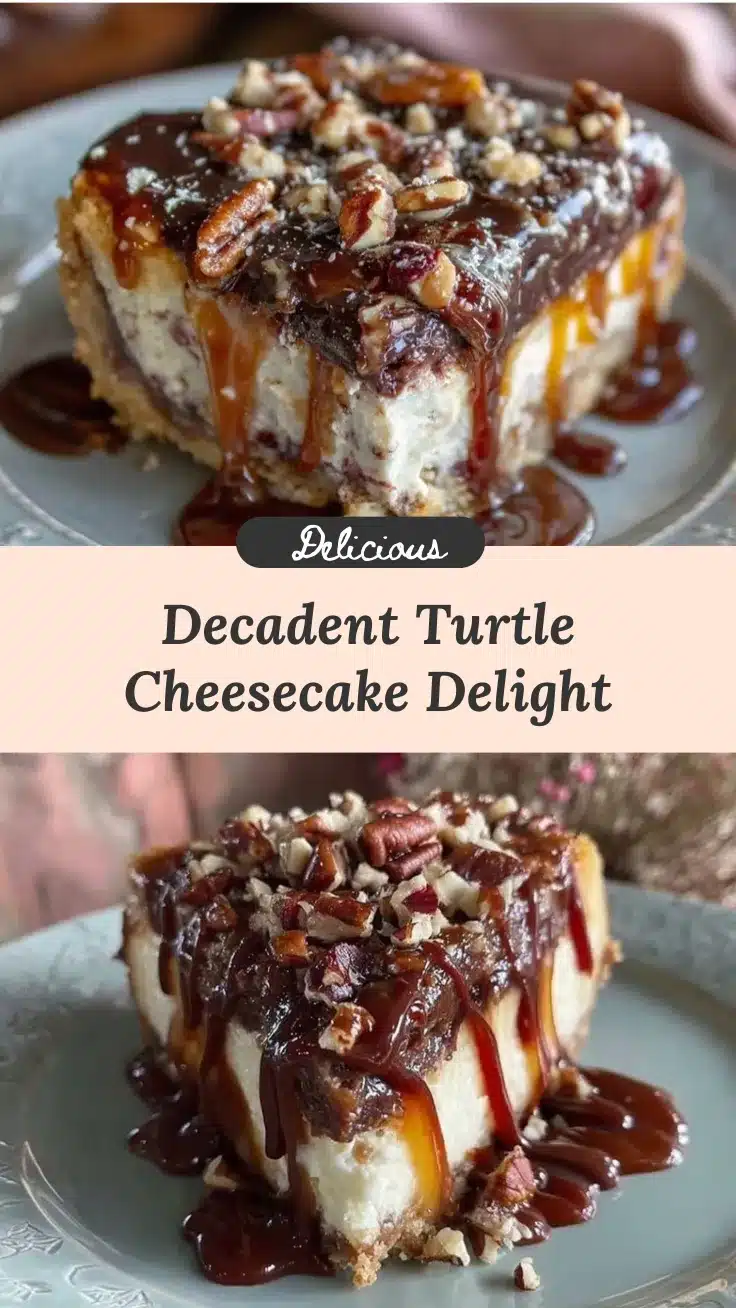 decadent turtle cheesecake recipe