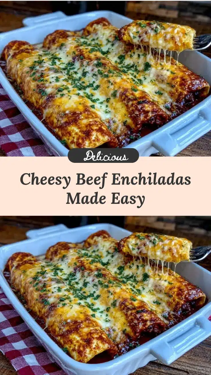 easy cheesy beef enchiladas recipe