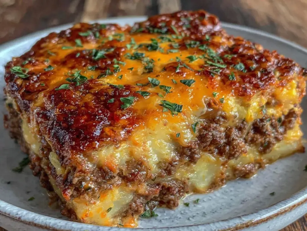 easy cheesy hobo casserole - featured image