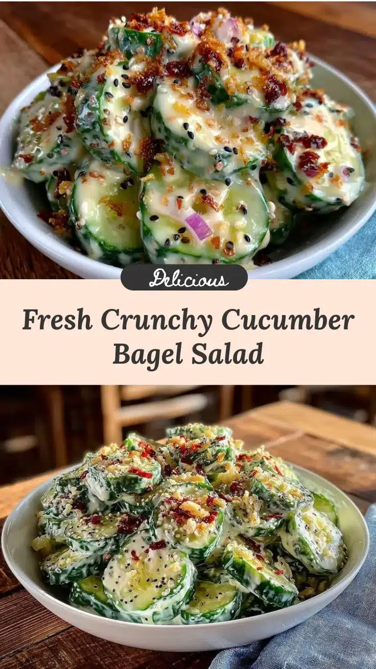 everything bagel cucumber salad recipe