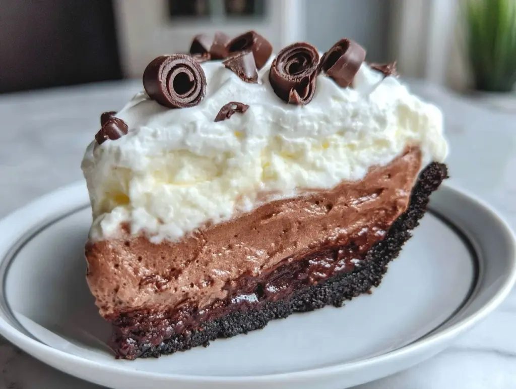 French chocolate silk pie - featured image