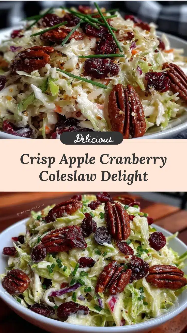 fresh apple cranberry coleslaw recipe