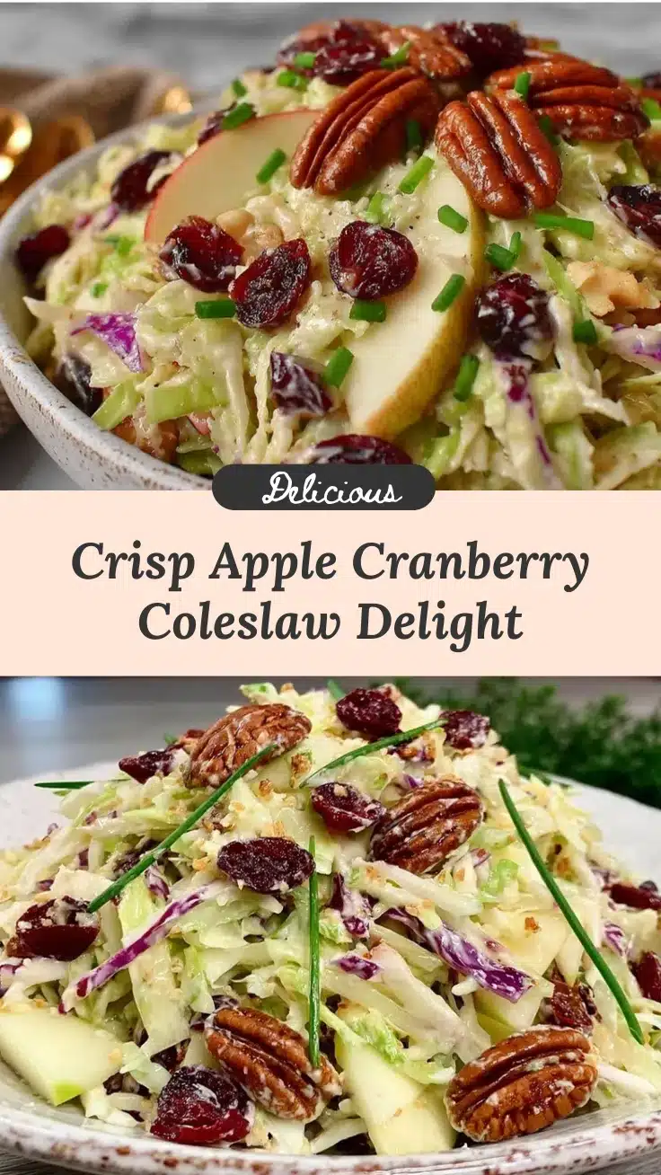 fresh apple cranberry coleslaw recipe