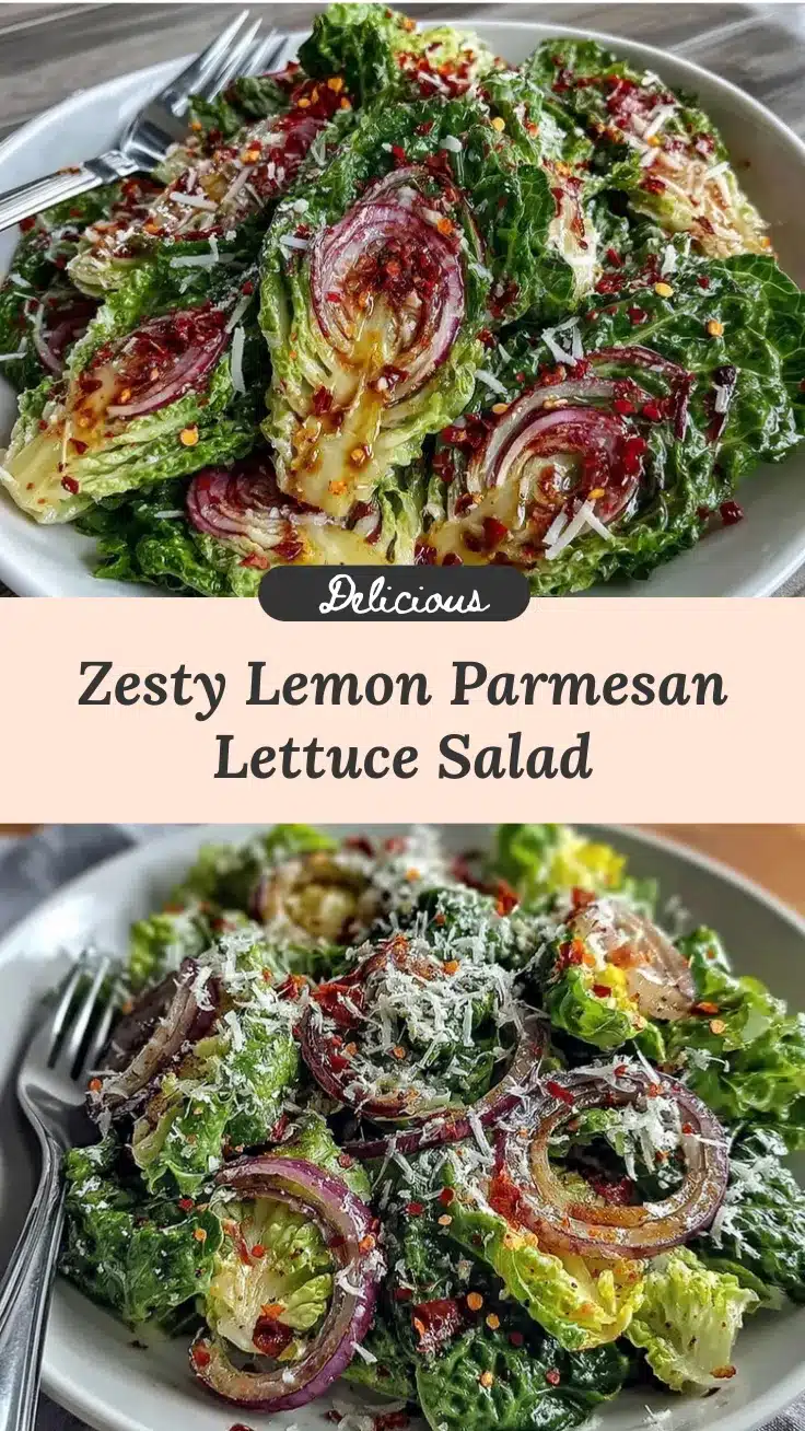 fresh lemon parmesan lettuce salad recipe