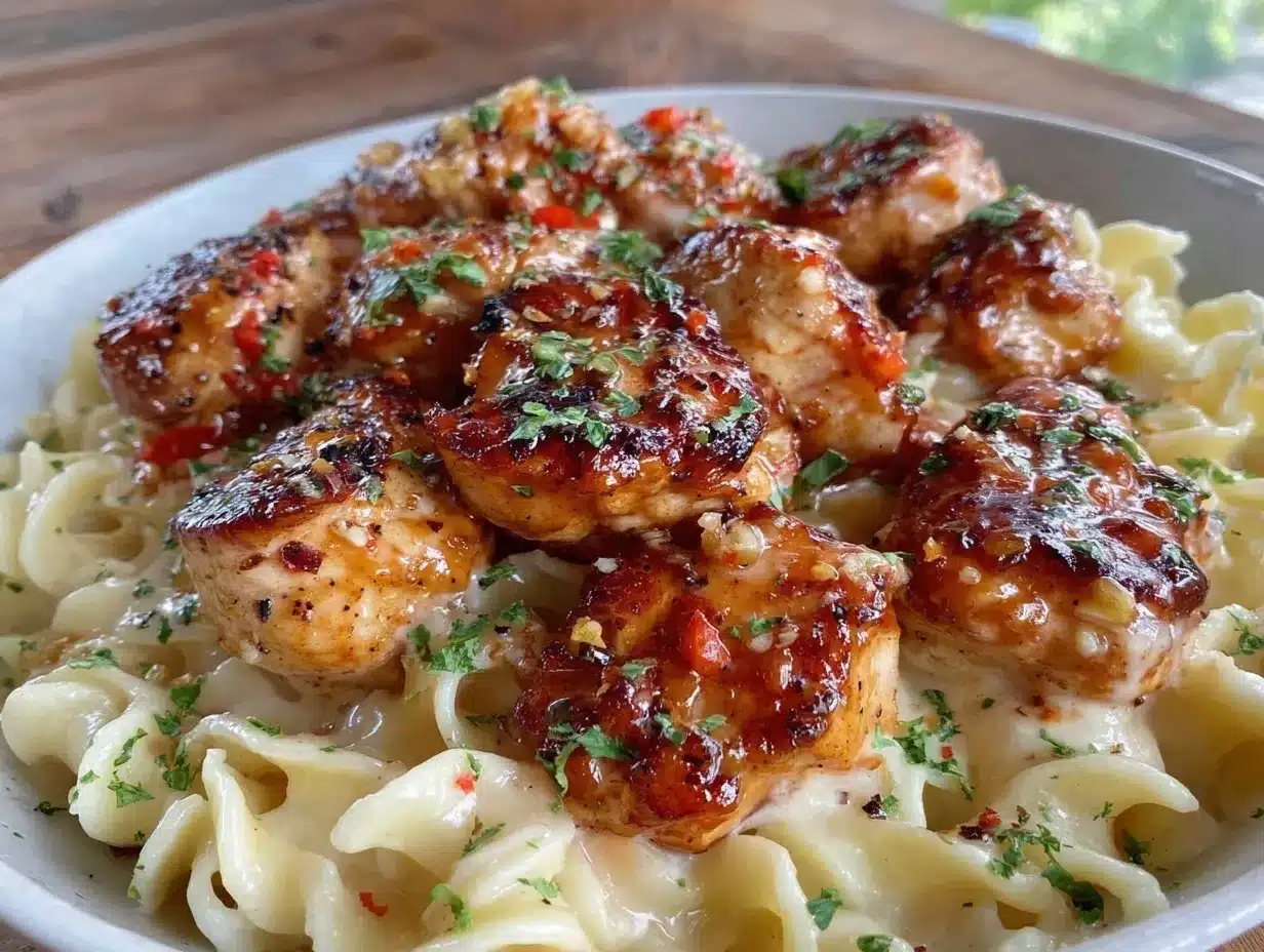 garlic butter chicken bites preparation steps