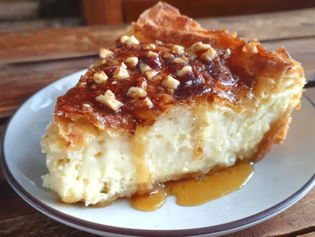 Greek honey pie - featured image