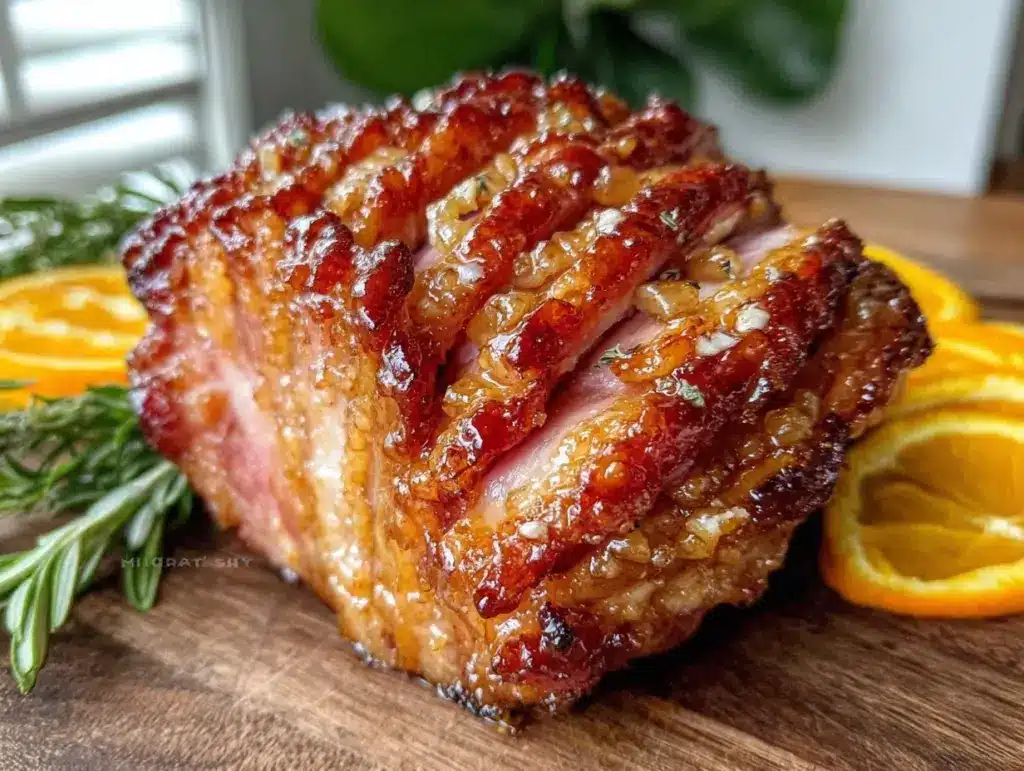 honey glazed ham recipe - featured image