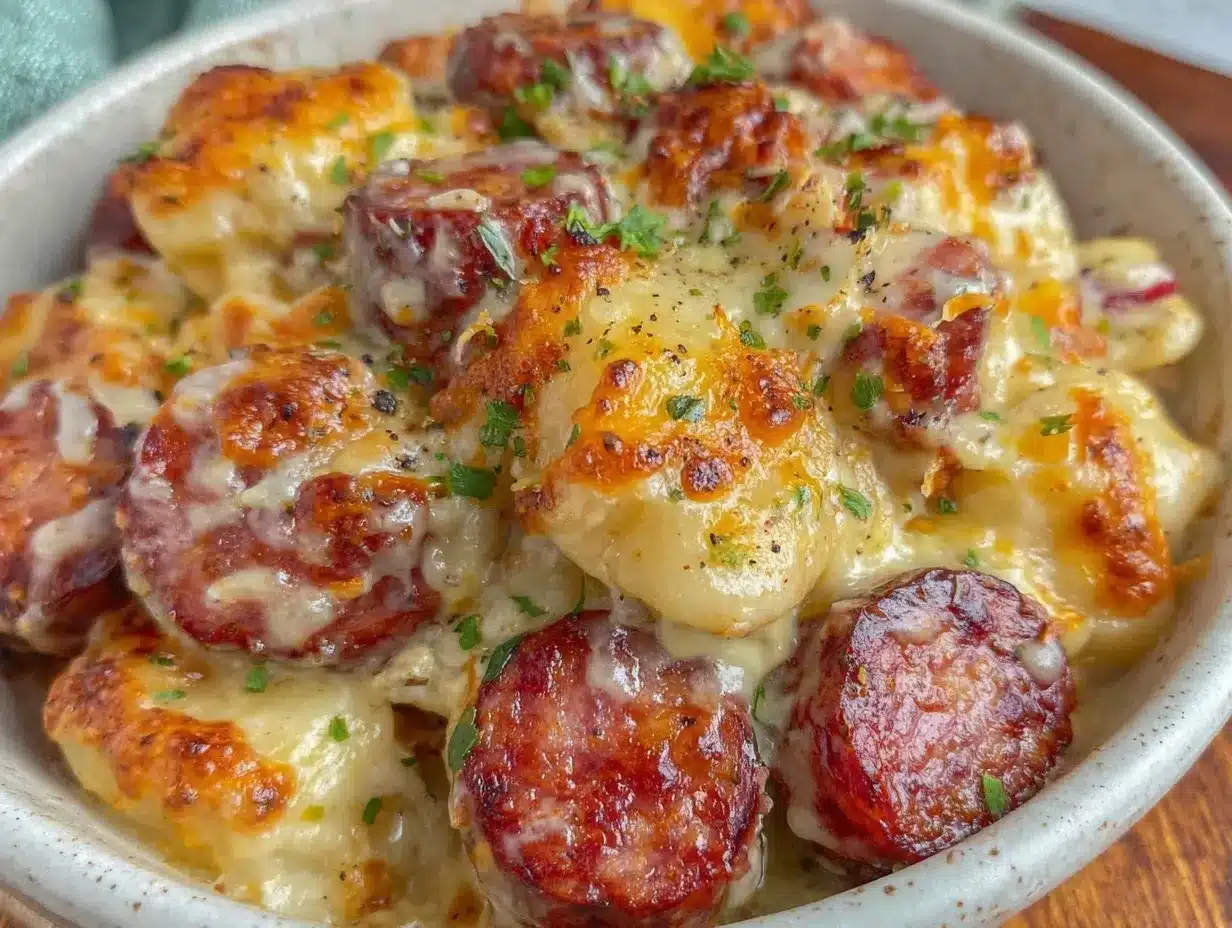 kielbasa pierogi bake preparation steps