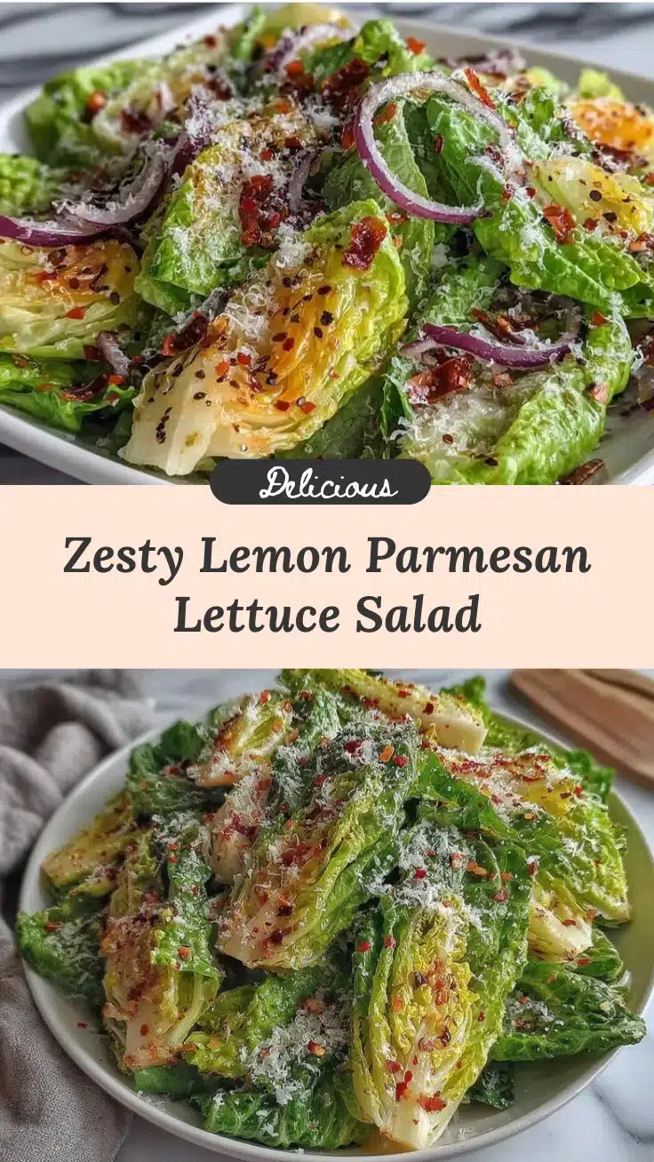 lemon parmesan lettuce salad recipe