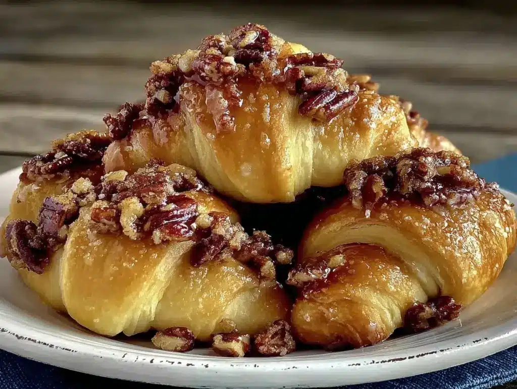pecan pie crescent rolls - featured image