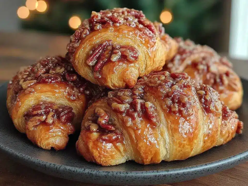 pecan pie crescent rolls - featured image