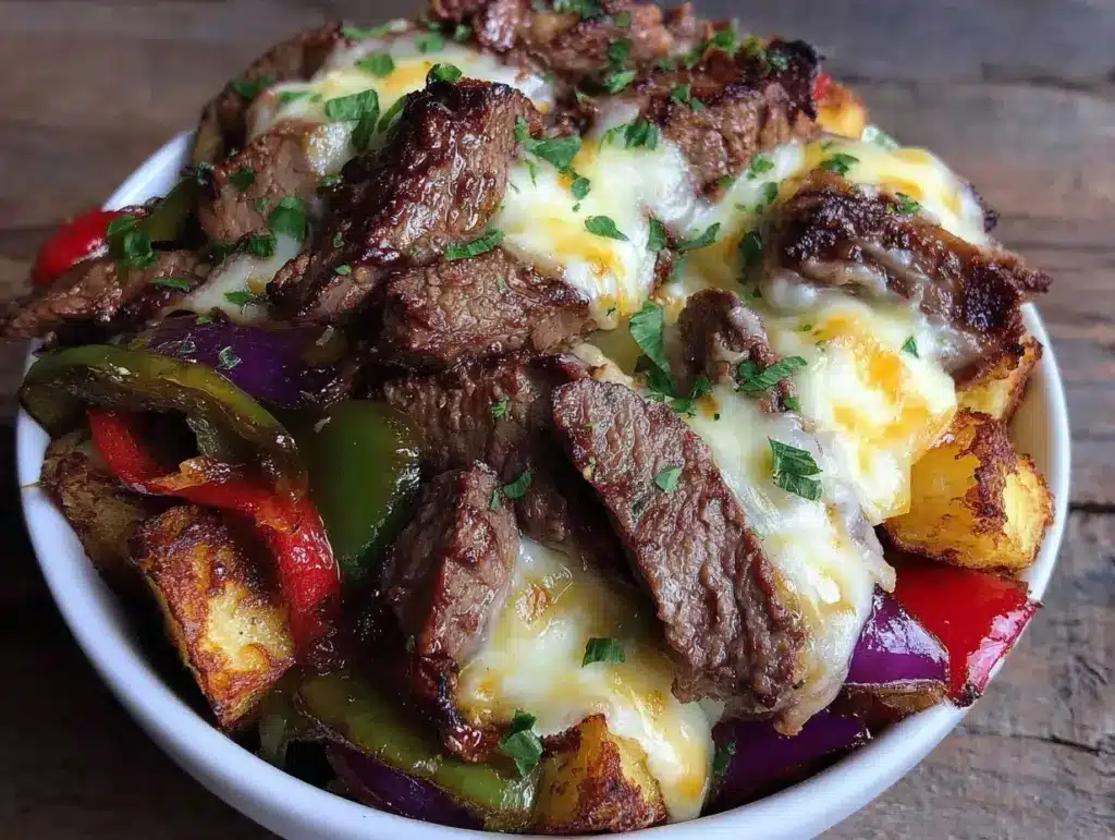Philly cheesesteak bowl - featured image