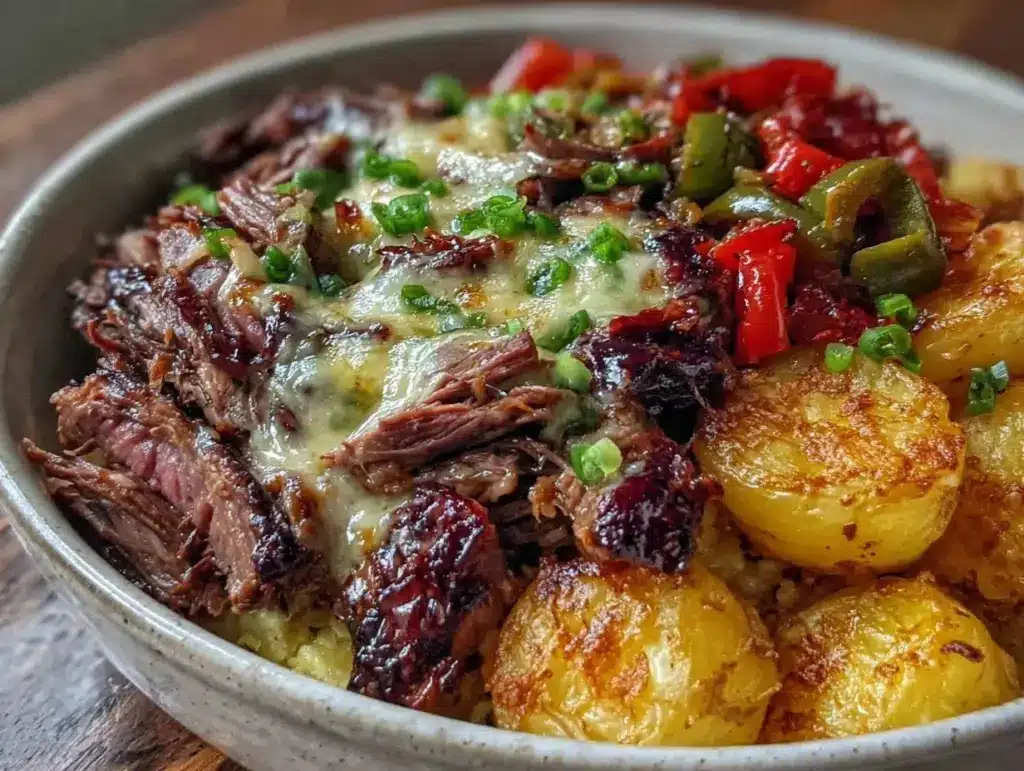 Philly cheesesteak bowl - featured image