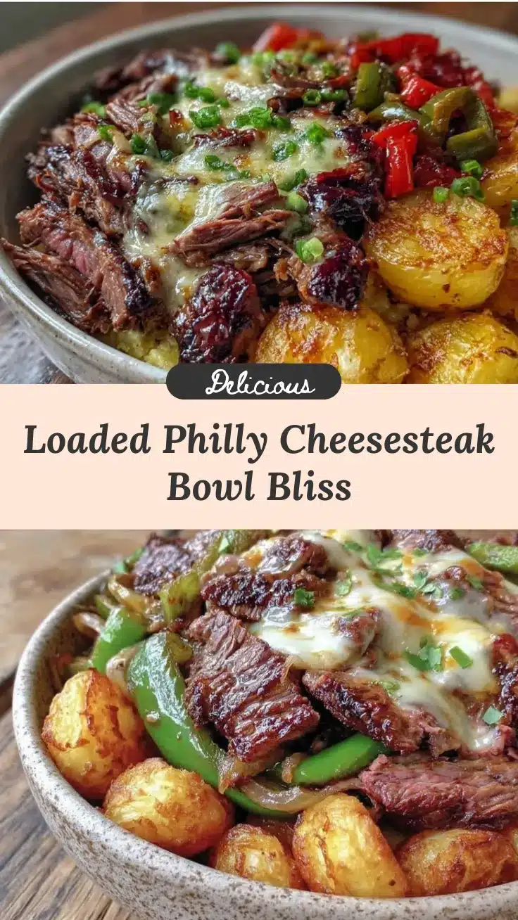 Philly cheesesteak bowl recipe