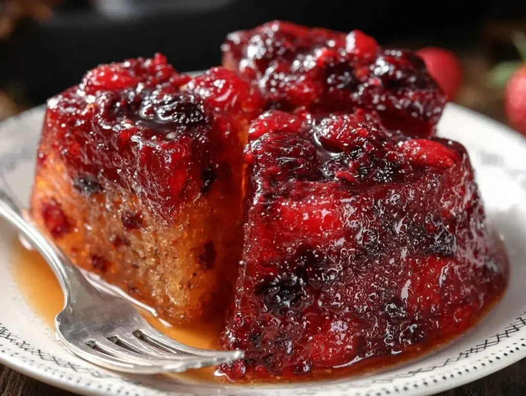 raspberry cranberry jello salad - featured image