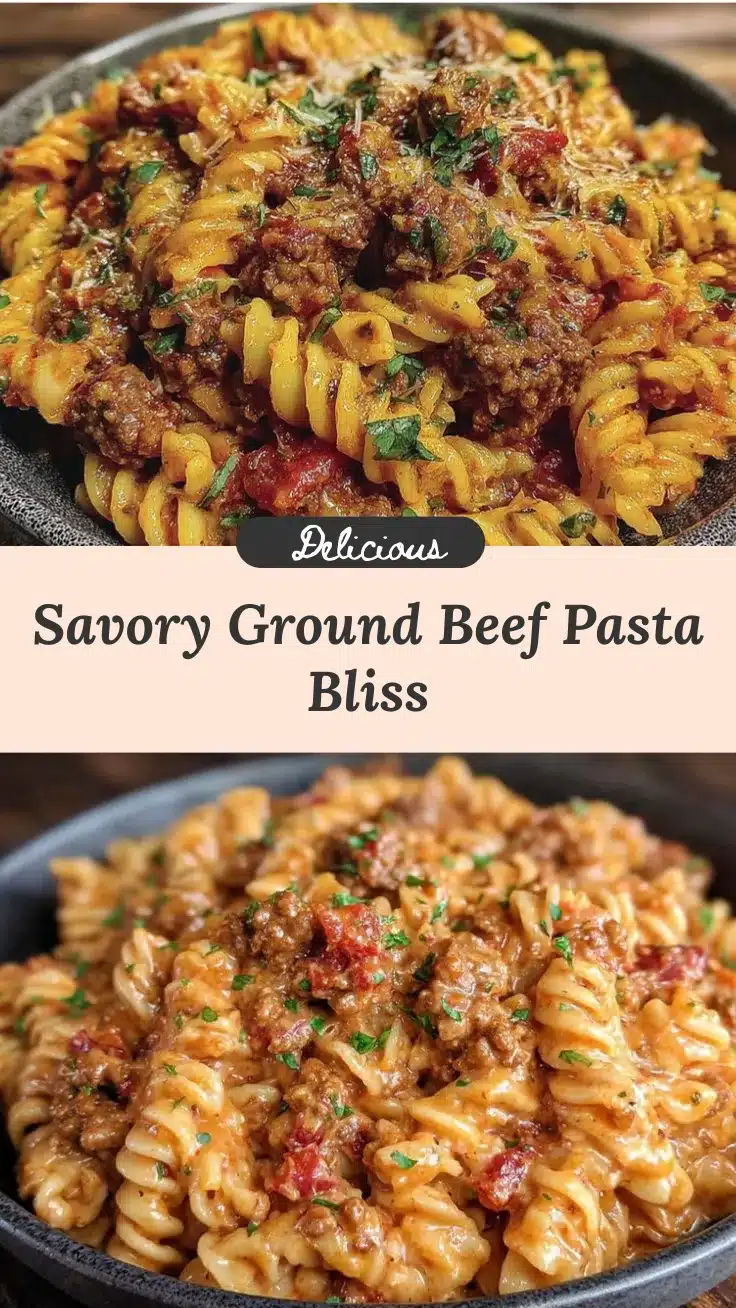 savory ground beef pasta recipe