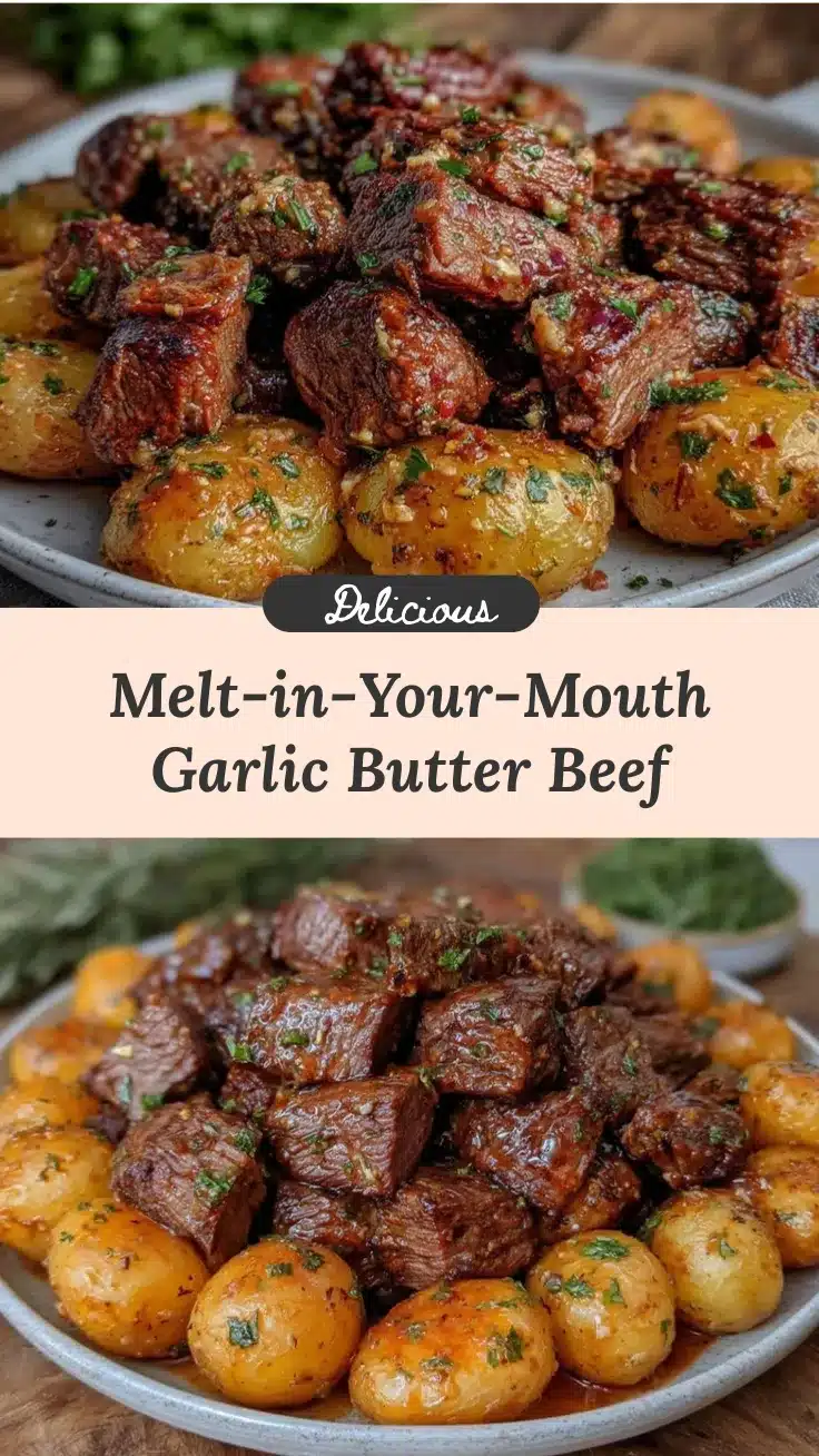 slow cooker garlic butter beef bites recipe