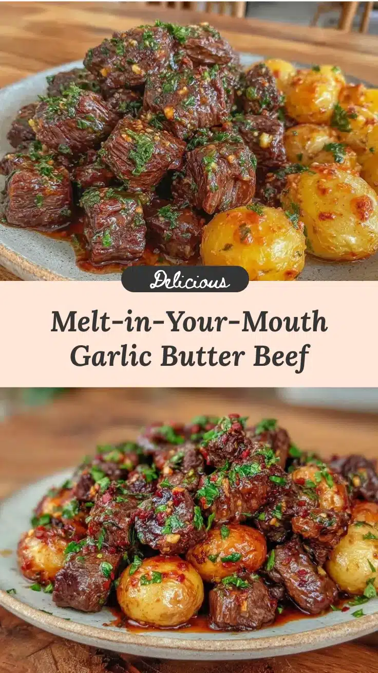 slow cooker garlic butter beef bites recipe
