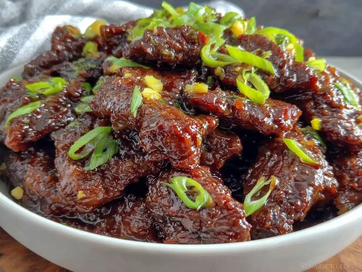 slow cooker mongolian beef preparation steps