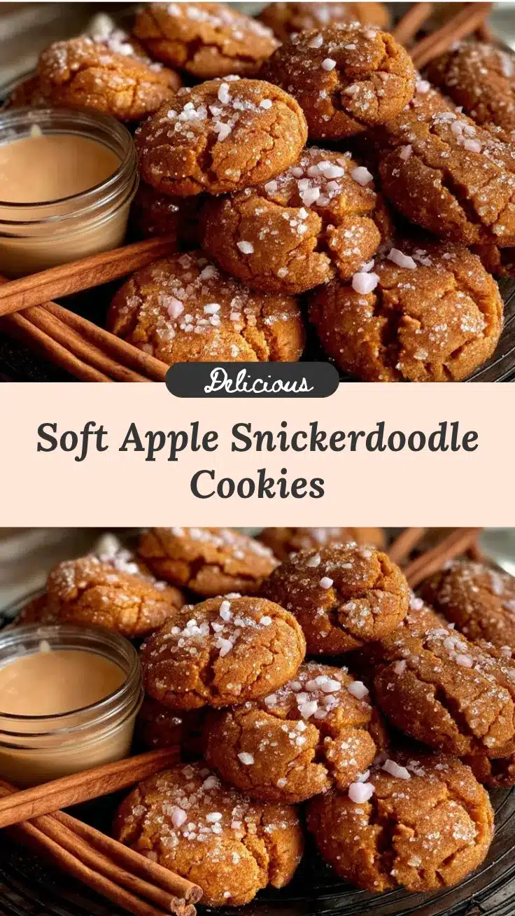 soft apple snickerdoodle cookies recipe