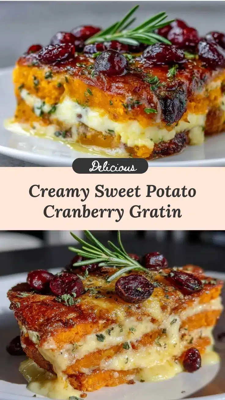 sweet potato and cranberry gratin recipe