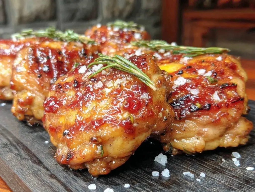tender bbq chicken thighs - featured image