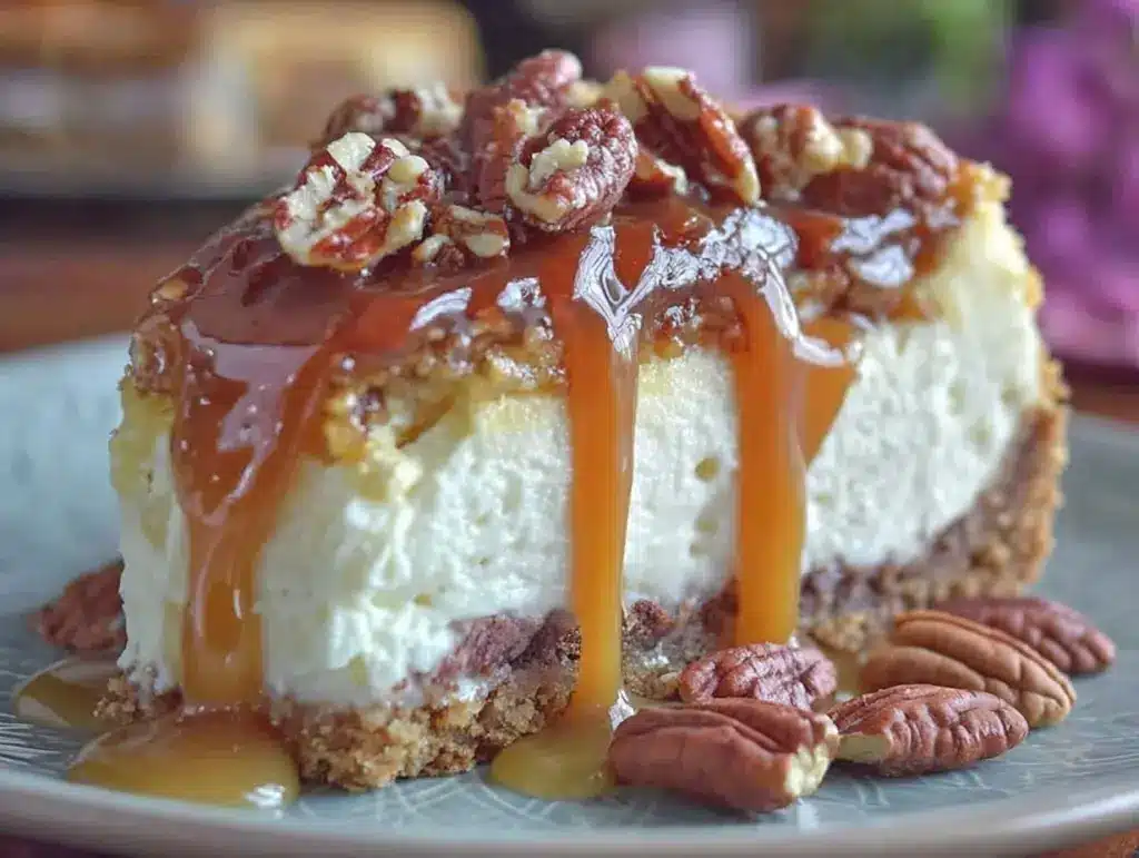 turtle cheesecake recipe - featured image