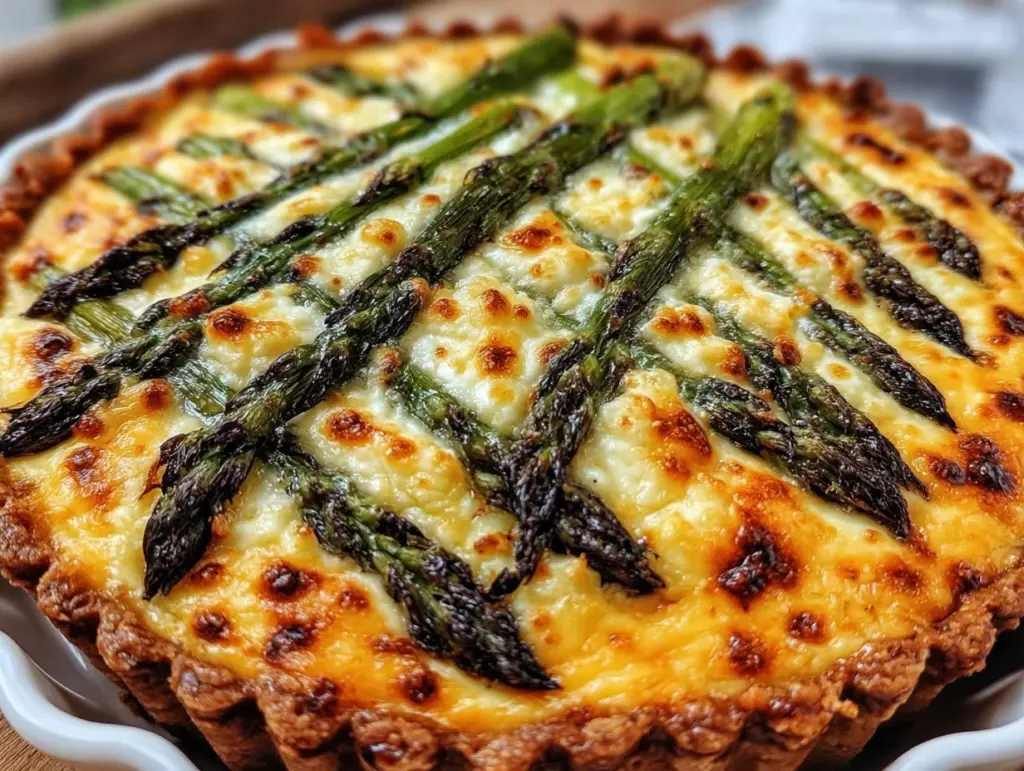 asparagus gruyere quiche - featured image