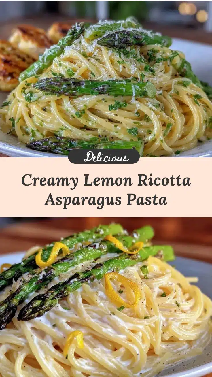 asparagus lemon ricotta pasta recipe