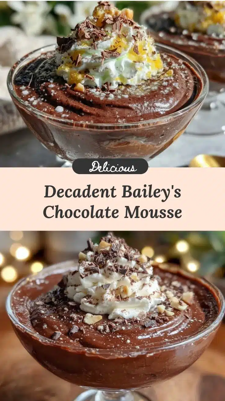 Baileys Irish Cream chocolate mousse recipe