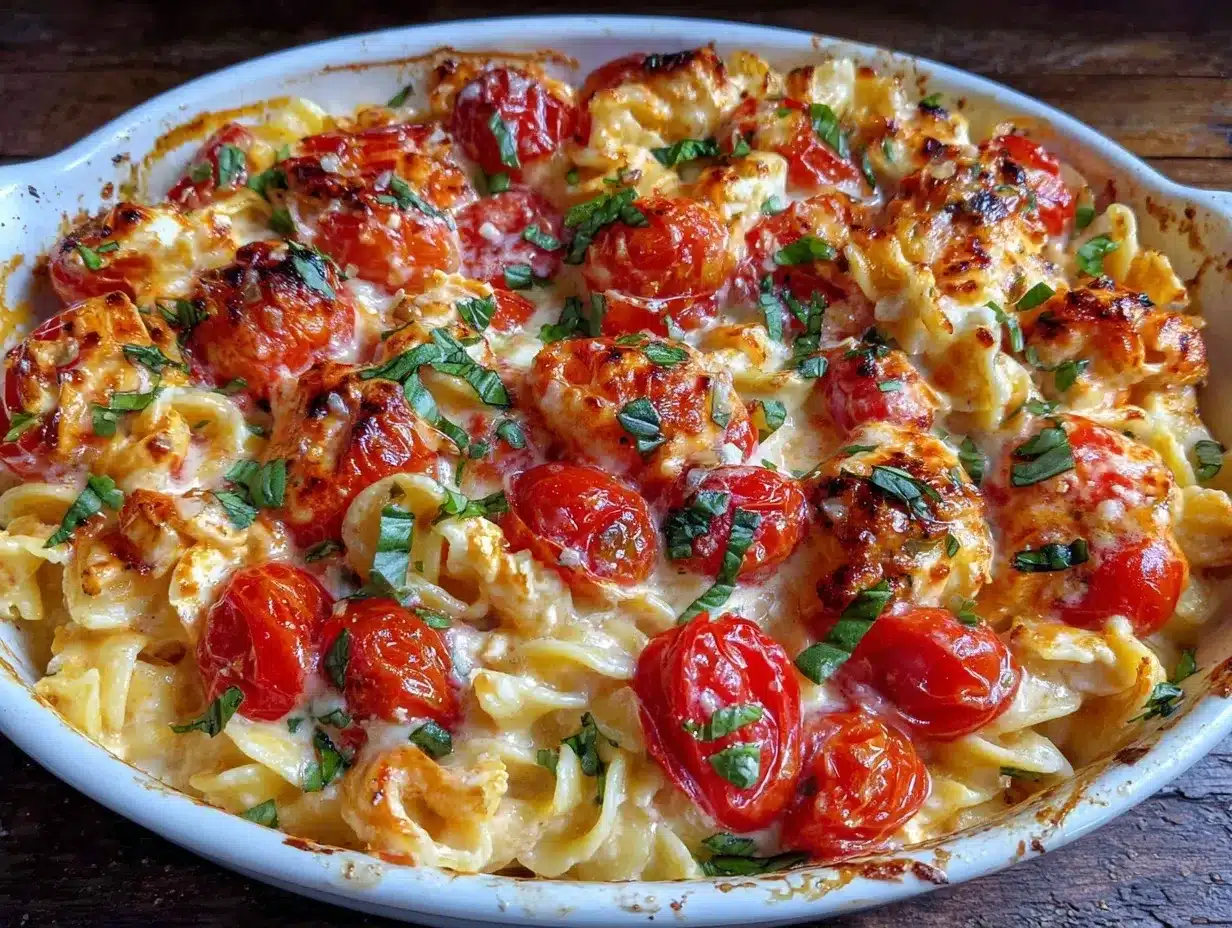 baked feta pasta preparation steps
