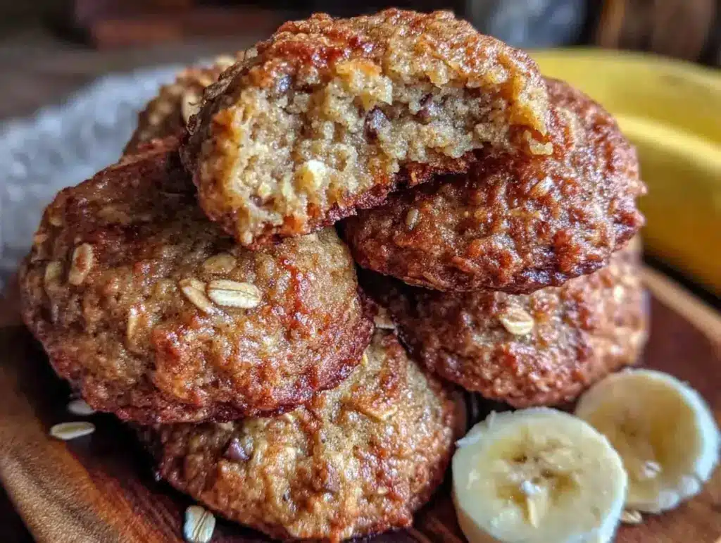 banana oatmeal breakfast cookies - featured image