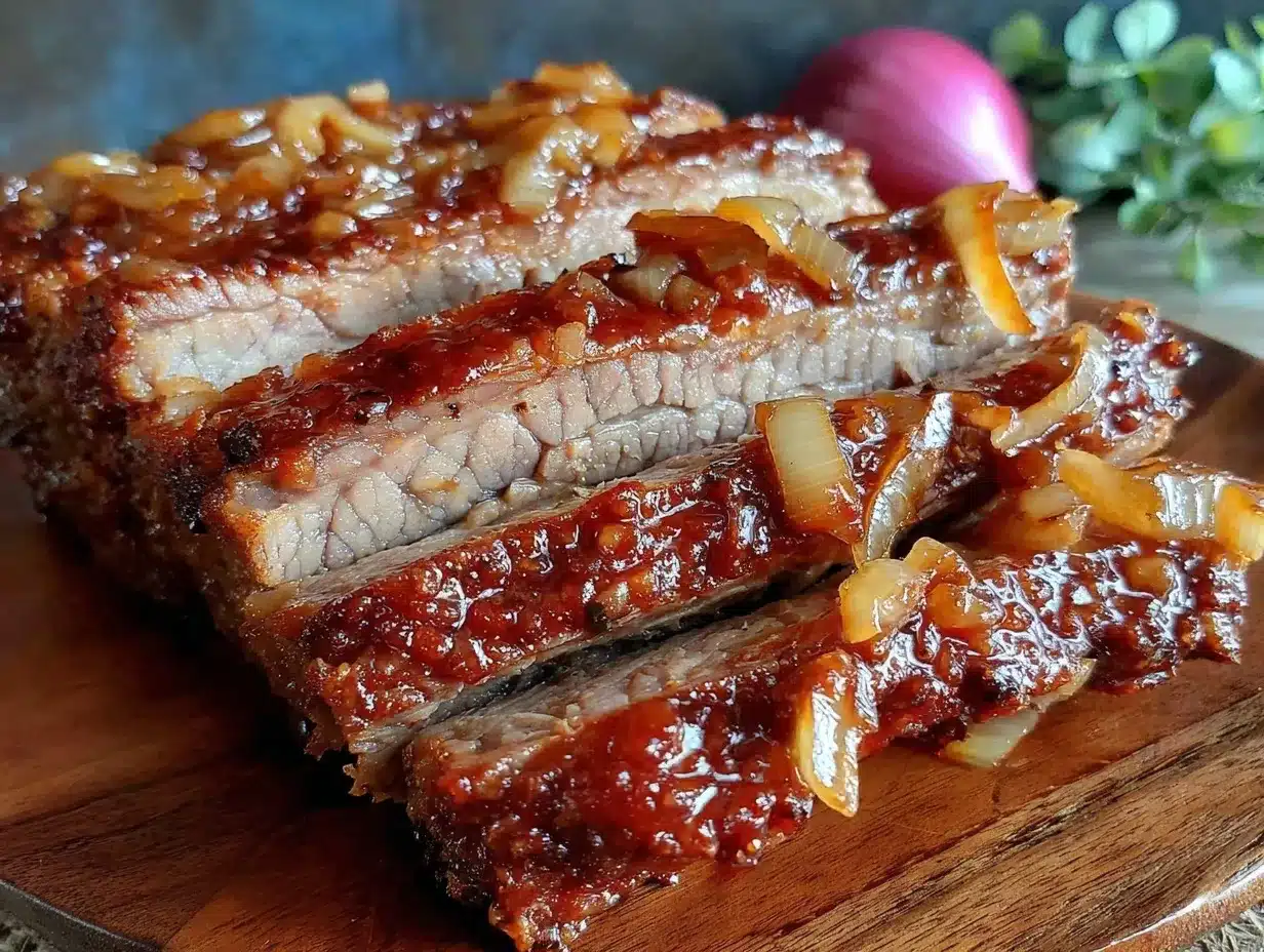 beef brisket with caramelized onions preparation steps
