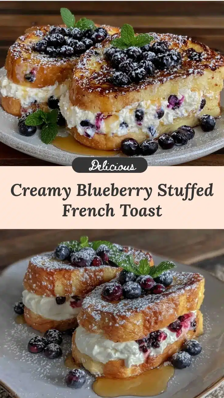 blueberry cream cheese stuffed french toast recipe