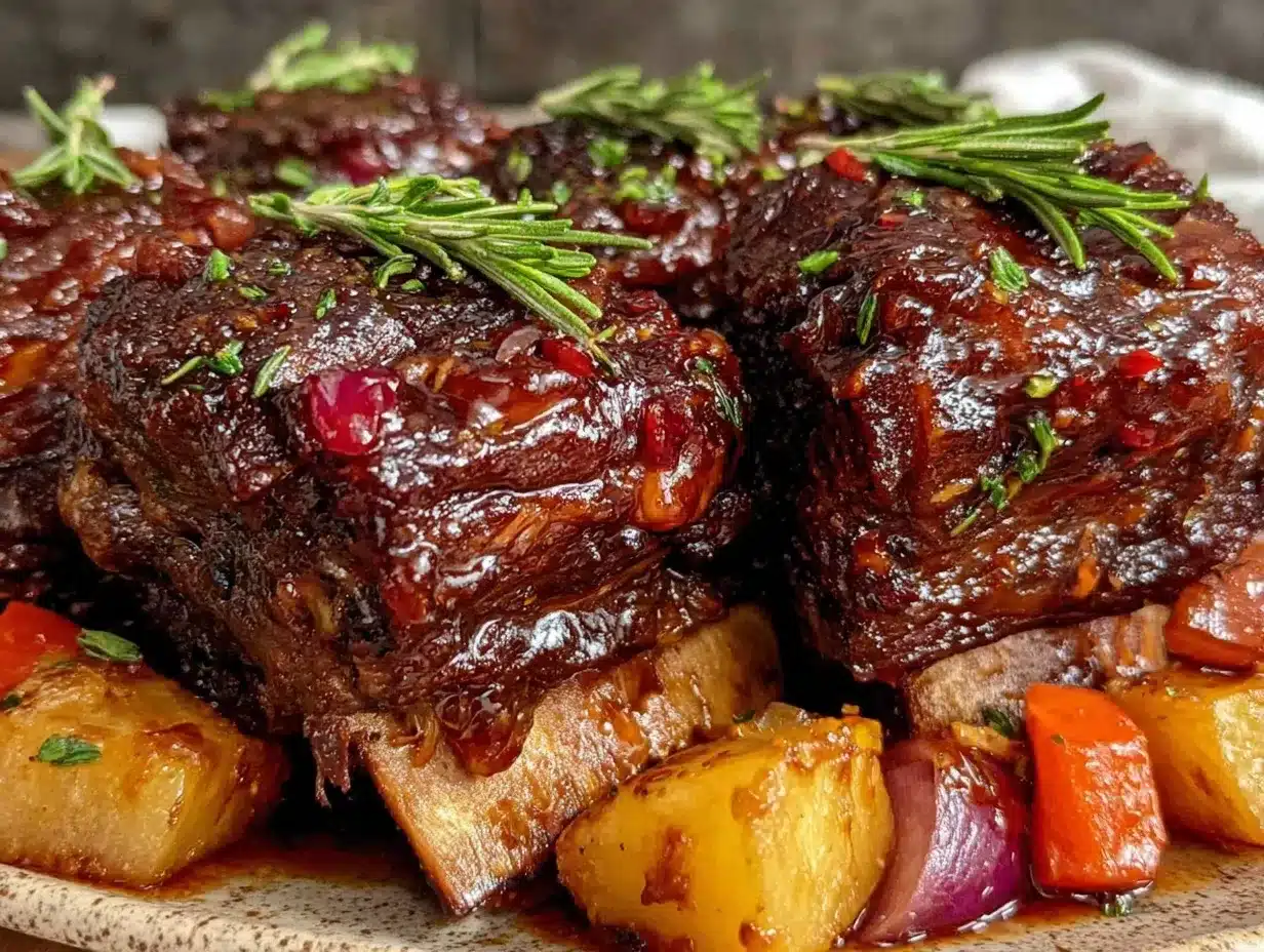 braised short ribs with root vegetables preparation steps