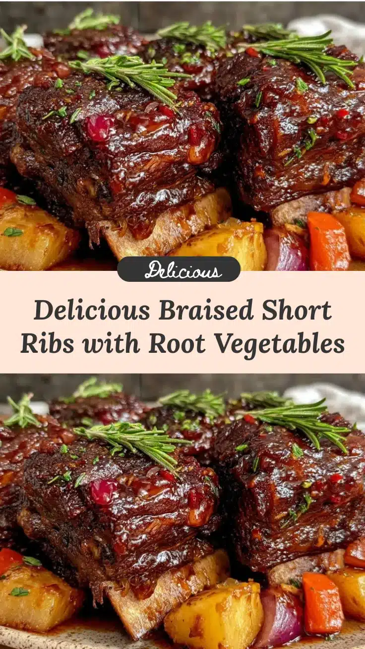 braised short ribs with root vegetables recipe