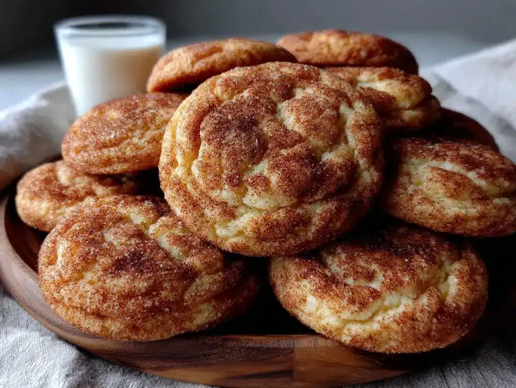 brown butter snickerdoodles - featured image