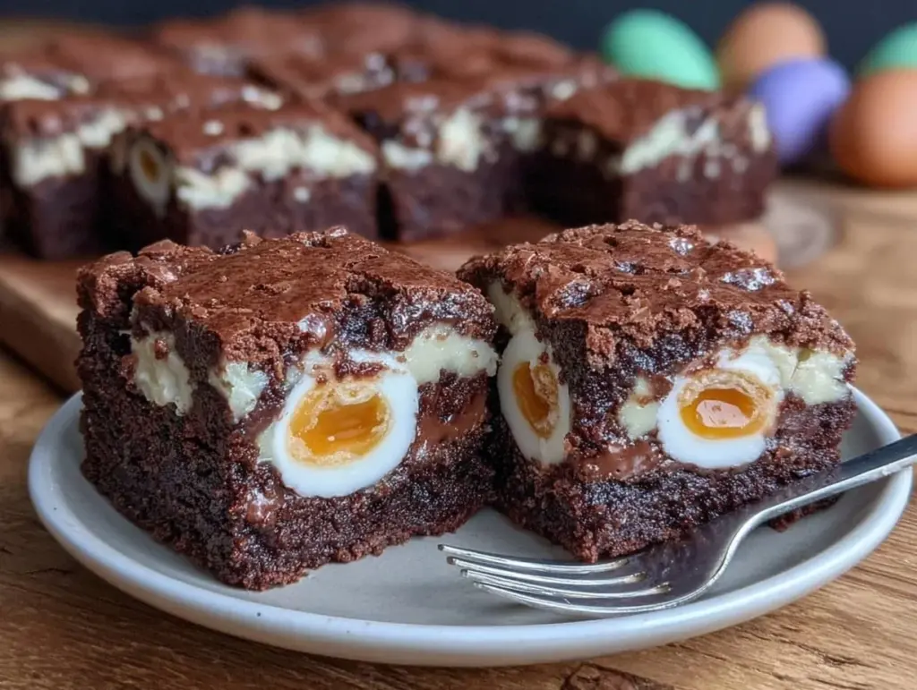 Cadbury Creme Egg Brownies - featured image